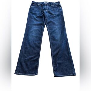 Hudson Men’s Button Fly Boot Cut Jeans 38x33 Dark Indigo Wash USA Made Denim